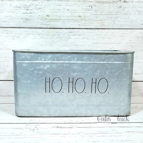Rae Dunn Other - Rae Dunn Galvanized Metal Christmas Bucket
